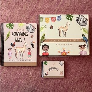NEW Llamitas Spanish Curriculum Bilingual Homeschool | Textbook + Spanish Reader